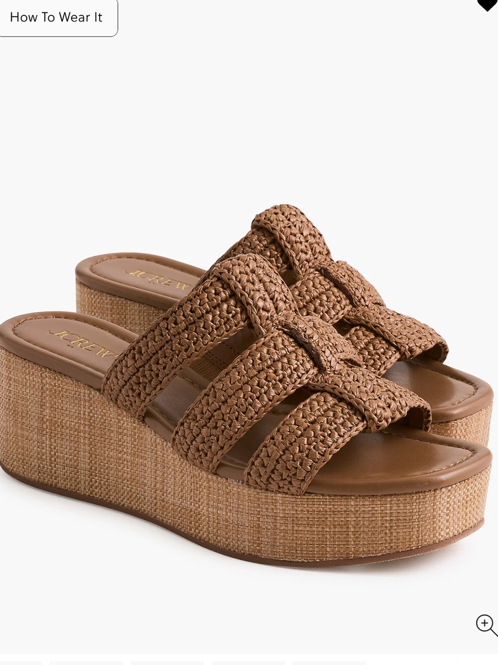 J. Crew Factory Fisherman flat-form wedges - Brown